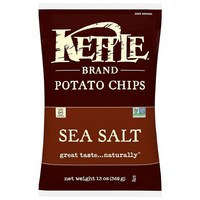 Kettle Brand Foods Chip Potato 바다 소금 3685g13온스, 1개, 3.685kg