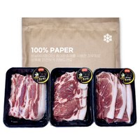 제주 흑돼지세트 1.5kg (흙돼지 오겹살 500g+목살 500g+앞다리살 500g), 부직포가방 추가안함, 1개