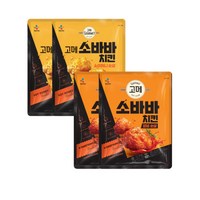 소바바치킨 양념 순살 2 + 오리지날 순살 2, 4개, 375g