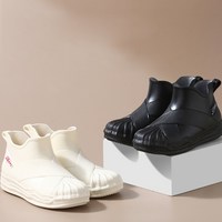 장마필수품 논슬립 레인부츠 클램라인 여성 앵클장화 24SHOE_RCL