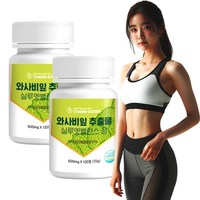 와사비잎 추출물 와사비 추출물 100% 국내산 HACCP 인증 캡슐 정 600mg x 120정, 2개, 60g