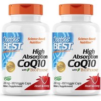 닥터스베스트 하이 앱솔션 CoQ10 200mg 베지 캡, 180정, 2개