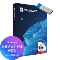 마이크로소프트 윈도우 11 Pro 처음사용자용 한글 패키지 FPP (USB 포함/공식 국내 유통 정품)