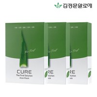 김정문알로에 라 센스 로에 큐어 더 퍼스트 솔루션 알로에 마스크팩 250ml, 10개입, 3개