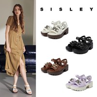 시슬리 SISLEY 양가죽 크리스탈 쥬얼 샌들