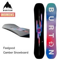 24-25 Burton W25JP-106911 Womens Feelgood Camber Snowboard 버튼 스노우보드 데크 여성, 1개