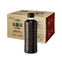 아카페라 심플리 아메리카노 커피, 400ml, 20개