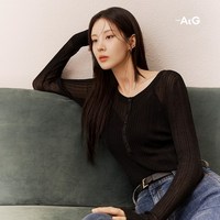 [The AtG] 더엣지 24FW 시스루 헨리넥 니트 3종