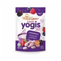 해피 베이비 요기스 스낵 28g 8팩 믹스베리맛 Happy Baby Organic Yogis Freeze-Dried Yogurt & Fruit, 8개