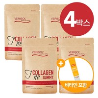 베리솔 더 콜라겐구미 독일 콜라겐 4봉 설빈 비타민 스틱 포함 세트, 4박스, 504g