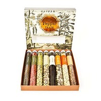 The Pepper Trade 8-pack Peppercorn Collection by Eat.Art - Use in Grinders - A BEAUTIFUL GIFT - (Housewarming/Hostess Item Holiday Gift), 1개