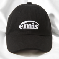 [국내매장판] 24FW 이미스 리뉴얼 블랙 모자 - NEW LOGO EMIS CAP(RENEWAL)-BLACK