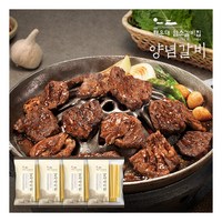 [해운대 암소갈비집] [해운대 암소갈비]양념 소갈빗살 400g X 8팩+감자사리면 180g, 상세 설명 참조