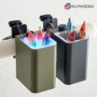 MJ피닉스 충전식 UV LED 축광기 USB-C타입 선상 태클박스 장착 에기축광기, 블랙