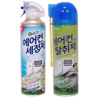 산도깨비 에어컨 청소세트 세정제+탈취제 2종세트, 1세트, 630ml