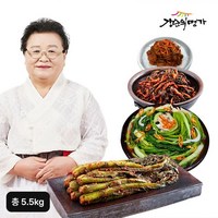 강순의 여름 별미 김치 4종(열무얼갈이김치 2kg+여수돌산갓김치 2kg+고들빼기김치 1kg+백오이마늘쫑장아찌 500g), 상세 설명 참조, 단일옵션