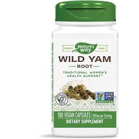 Natures Way Wild Yam Root 850 mg per serving 100 Count (Pack of 1), 1개