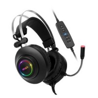 앱코 HACKER 가상 7.1 RGB 진동 노이즈 캔슬링 마이크 3D 초경량 게이밍 헤드셋, N550 ENC, 블랙