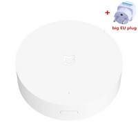 Xiaomi-Mijia 스마트 멀티 모드 게이트웨이 직비 (ZigBee) WIFI 블루투스 메쉬 허브 다기능 Mi 홈 앱으로, ADD big EU Plug_CHINA, 5) BIG EU PLUG