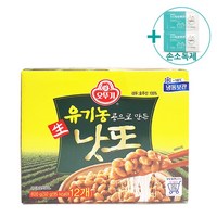 코스트코 오뚜기 유기농 낫또 600g(50gx12ea) [아이스박스] + 더메이런 손소독제, 12개, 50g