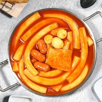 [박군떡볶이] 100% 신선 냉장 밀떡볶이 밀키트 500g 2세트 (4~6인분), 470g, 2단계 매콤한맛