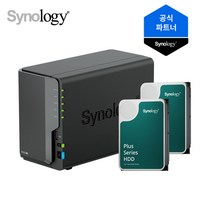 시놀로지 공식온라인 DS224+ 8TB NAS (HAT3300 4TBx2)