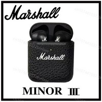 블루투스 스피커 휴대용 자전거 핸드폰스피커 Marshall MINOR III 무선 헤드폰 HIFI 사운드 이어폰 충전 케이스 포함 스포츠 세미 인이어