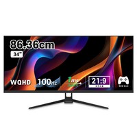 디엑스 34인치 WQHD 100Hz 울트라와이드 베젤리스 모니터 DX340WQ 게임용 사무용 컴퓨터, DX340WQ(무결점)