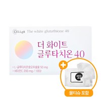 셀게이트 더 화이트 글루타치온 40 설빈 물티슈 포함 세트, 1개, 60g