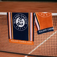 Roland Garros 롤랑가로스 2024 선수 타월 테니스 대회 수건, 네이비