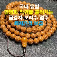 질병과 악귀를 물리치는 국내 유일의 명품 금강자 보리수 108염주, 1개