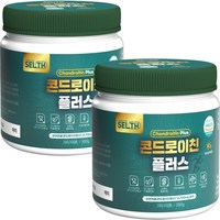 콘드로이친 플러스 분말 HACCP 인증 상어 연골 초록입홍합 보스웰리아 우슬 포함 가루 대용량 300g 사은품, 2개