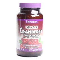 블루보넷 슈퍼 프루트 크랜베리 추출물 브이캡 무설탕 글루텐 프리, 120개입, 1개, 120정