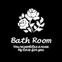 a160 장미문양 B bathroom, 화이트