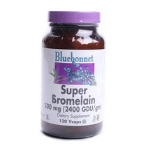 블루보넷 슈퍼 브로멜라인 500mg 글루텐 프리 베지터블 캡슐, 120개입, 1개, 120정