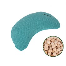 [친환경편백아트] 편백베개 클래식 구슬칩 반달 대, 옥색