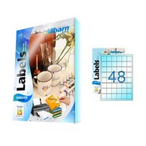 [올바른] 투명방수라벨 (레이저용) -48칸(6X8), 25매, AL048CP