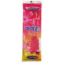 [마미손] 고무장갑 플라워, 핑크, 중(M), 1개