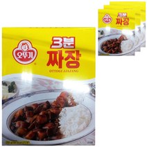 오뚜기 3분짜장, 200g, 4개