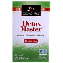 브라보티 허벌 티 디톡스 마스터 글루텐 프리 비건, 30g, 20개입