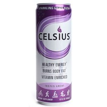 셀시우스 헬씨 에너지 드링크 스파클링 그레이프 러쉬 비건 무설탕 글루텐 프리, 355 ml, 1개