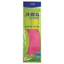[크린랲] 고무장갑 일반 대 분홍, 1개, 대(L)