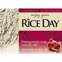 라이스데이 석유와 작약을 담은 쌀비누 유, 100g, 12개