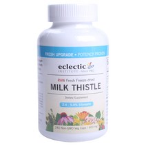 에클렉틱인스티튜트 로우 프레시 프리즈 드라이드 밀크시슬 600mg Non-GMO 베지 캡 비건, 240정, 1개
