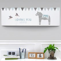 다샵 프리미엄 DTP 스판 에어컨 커버 소, 벽걸이 포니랜드