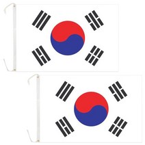 더자카 게양용 태극기 8호 K301ZPS012, 2개