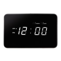 오리엔트 화이트 LED 디지털 벽시계, 화이트 (OT825LD)