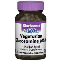 Bluebonnet 베지테리안 글루코사민 MSM 베지터블 캡슐, 60개입, 1개