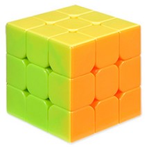 퍼즐사랑 두뇌개발 엣지 큐브 3 x 3, 혼합 색상