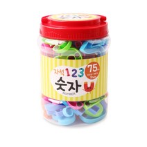 자석나라 숫자 놀이통 자석퍼즐, 1개, 75피스, 75피스